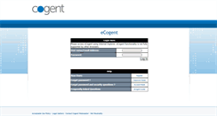 Desktop Screenshot of ecogent.cogentco.com