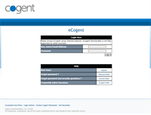 Tablet Screenshot of ecogent.cogentco.com